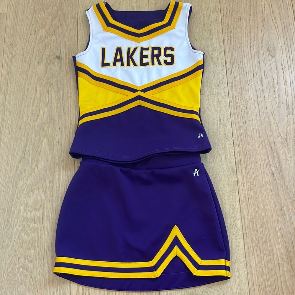 Custom Lakers girls Cheer Costume